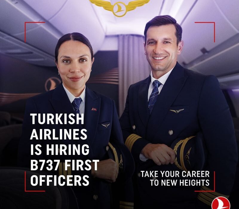 Turkish Airlines is Hiring First Officer (B737) - Apply Now